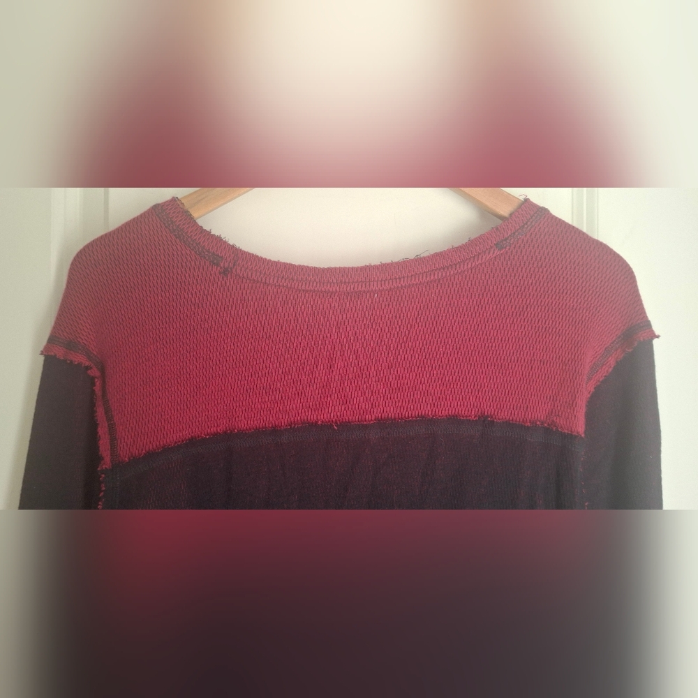 Harley-Davidson Women's Dark Red Graphic Long Sleeve Tee Biker Grunge XL - Picture 4 of 14